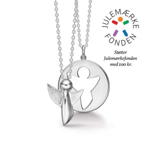 ME & MY ANGEL 2-I-1 halskæde i sølv fra Mads Ziegler 